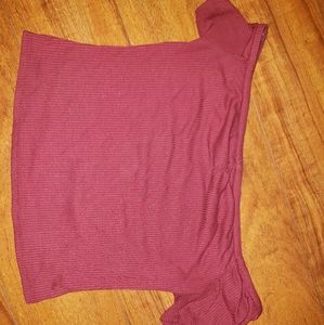 Off the shoulder mid crop